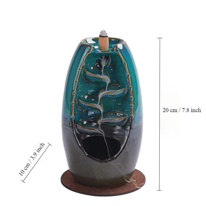 Ceramic Backflow Incense Holder and Burner Waterfall