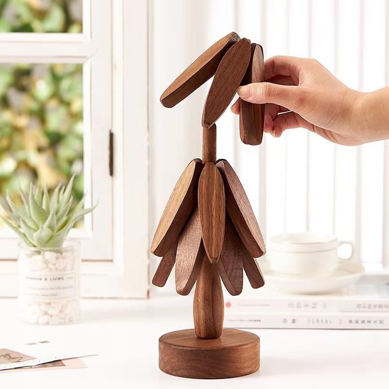 Wooden Tree Trivets for Hot Dishes,Pots,Bowls,Teapots
